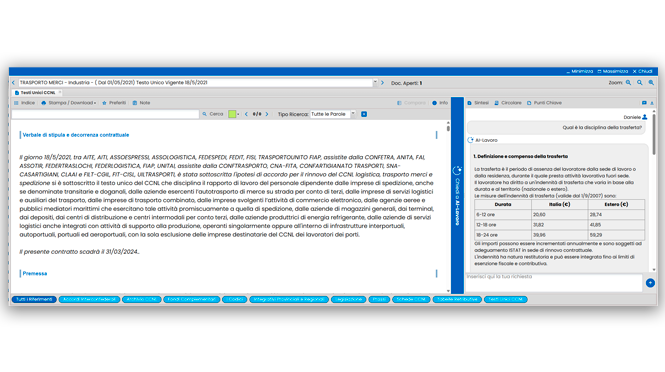 Schermata del Software